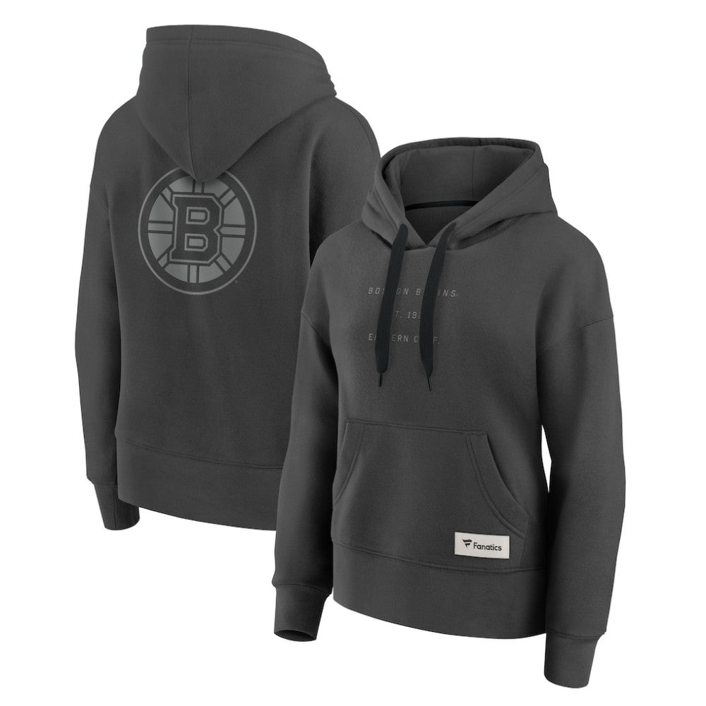 Boston Bruins Fanatics Women's Elements Future Ground Subtle Tonal Pullover Hoodie - Charcoal | Fanatics on sale
