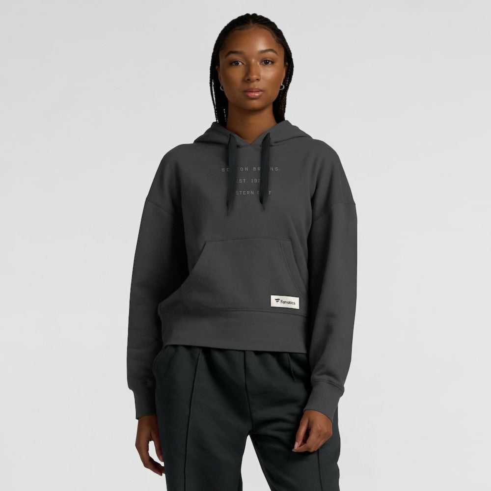 Boston Bruins Fanatics Women's Elements Future Ground Subtle Tonal Pullover Hoodie - Charcoal | Fanatics on sale