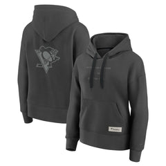 Pittsburgh Penguins Fanatics Women's Elements Future Ground Subtle Tonal Pullover Hoodie - Charcoal | Fanatics sale