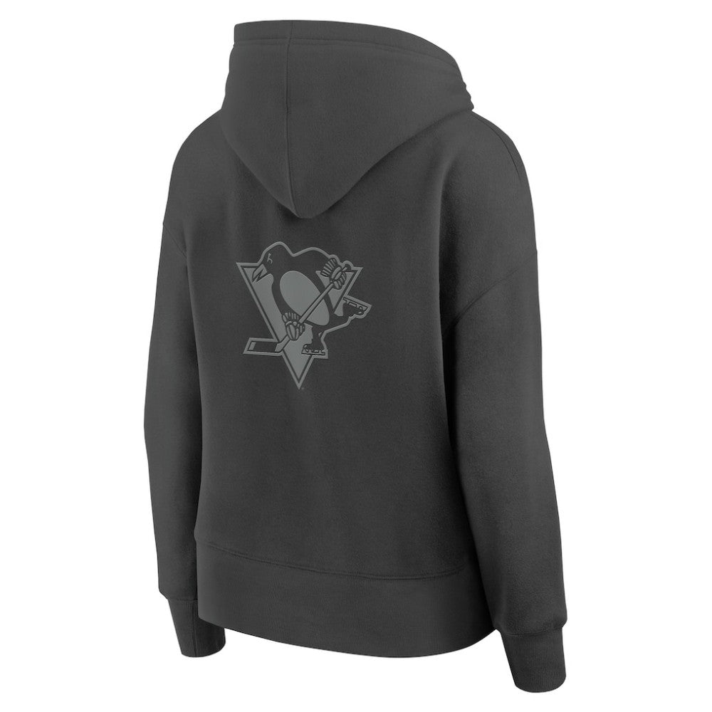 Pittsburgh Penguins Fanatics Women's Elements Future Ground Subtle Tonal Pullover Hoodie - Charcoal | Fanatics sale