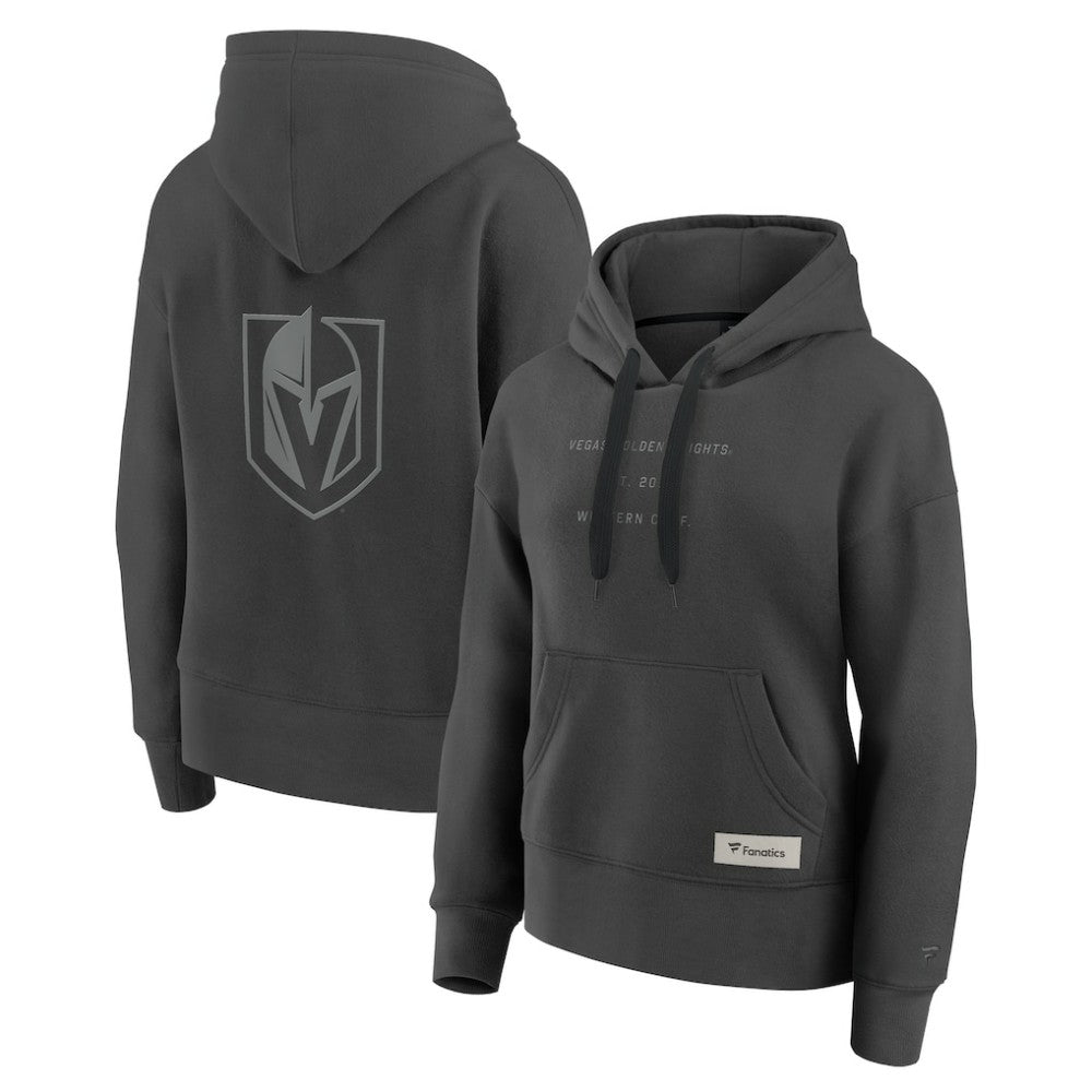 Vegas Golden Knights Fanatics Women's Elements Future Ground Subtle Tonal Pullover Hoodie - Charcoal | Fanatics on sale