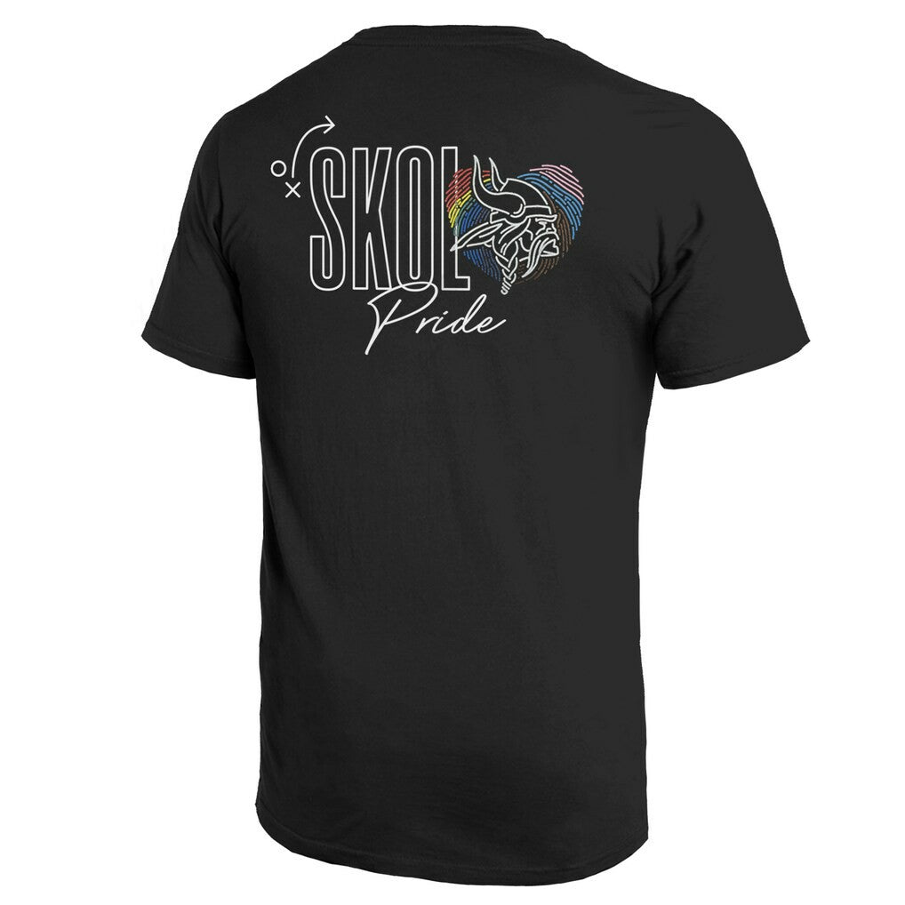 Minnesota Vikings Majestic Threads Pride Pocket T-Shirt - Black - NFL