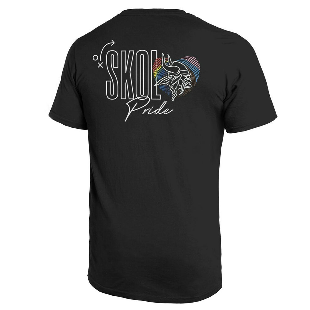 Minnesota Vikings Majestic Threads Pride Pocket T-Shirt - Black - NFL