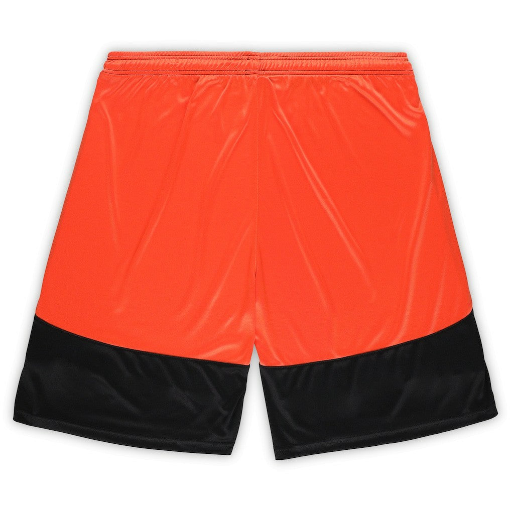 Cincinnati Bengals Big & Tall Launch Shorts - Black/Orange - Fanatics