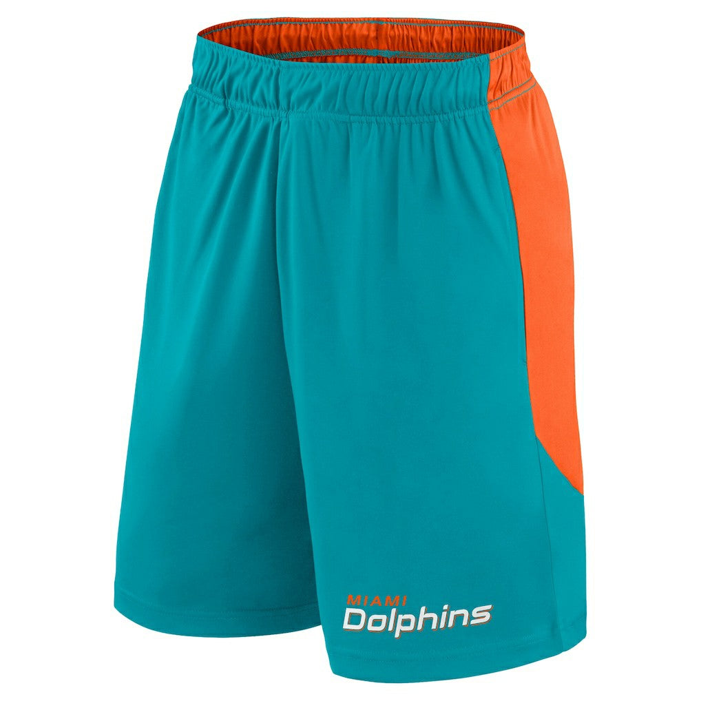 Miami Dolphins Big & Tall Launch Shorts - Aqua/Orange - Fanatics