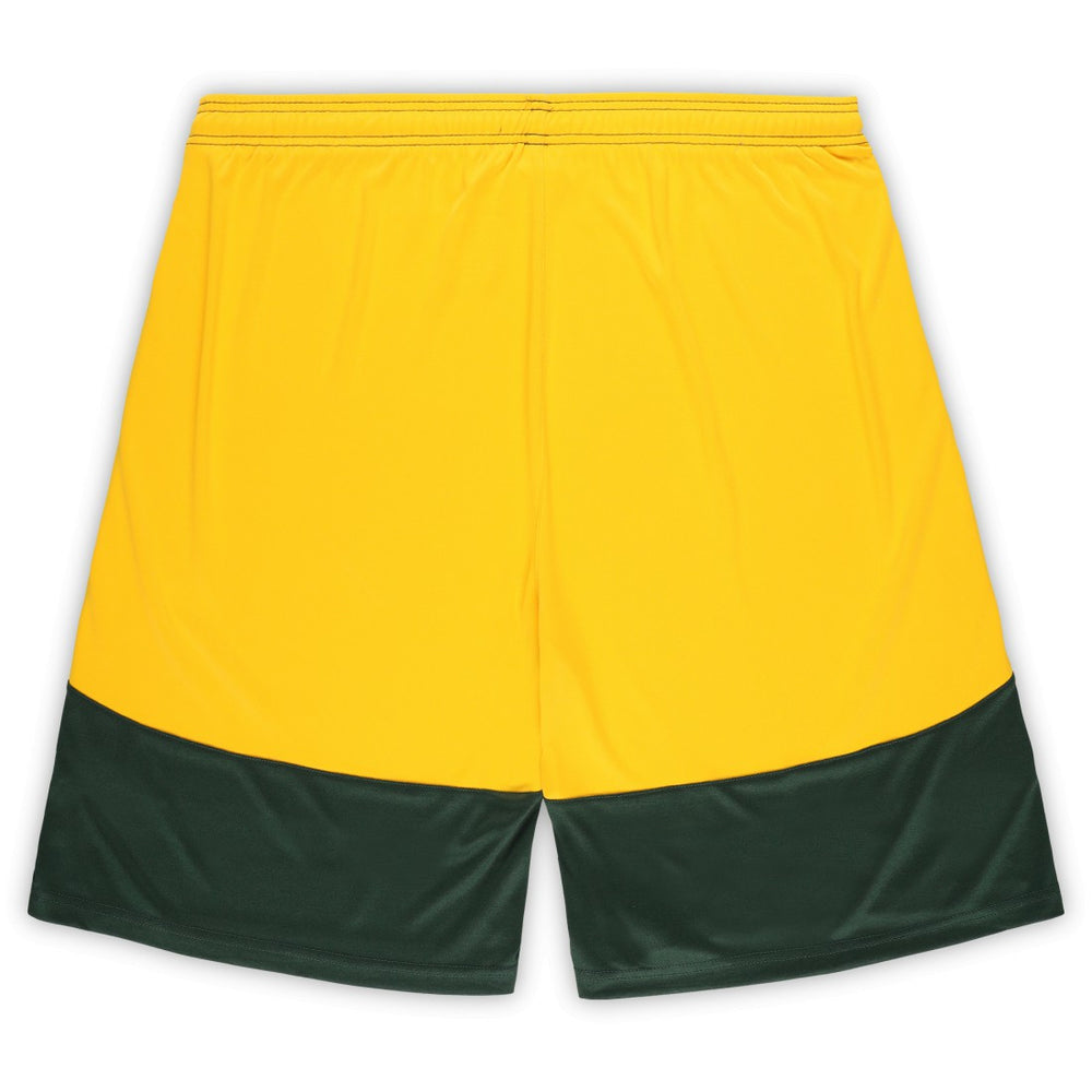 Green Bay Packers Big & Tall Launch Shorts - Green/Gold - Fanatics
