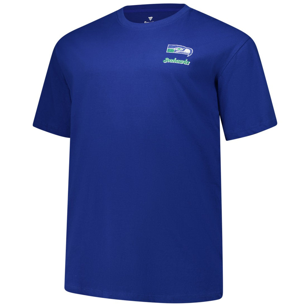 Seattle Seahawks Big & Tall Throwback Logo T-Shirt - Royal - Fanatics