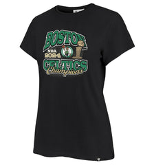 47 brand Boston Celtics '47 Women's 2024 NBA Finals Champions Plus Size Trophy Franklin T-Shirt Black