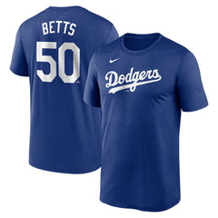 Mookie Betts Los Angeles Dodgers Nike Legend Name & Number Performance T-Shirt Discount