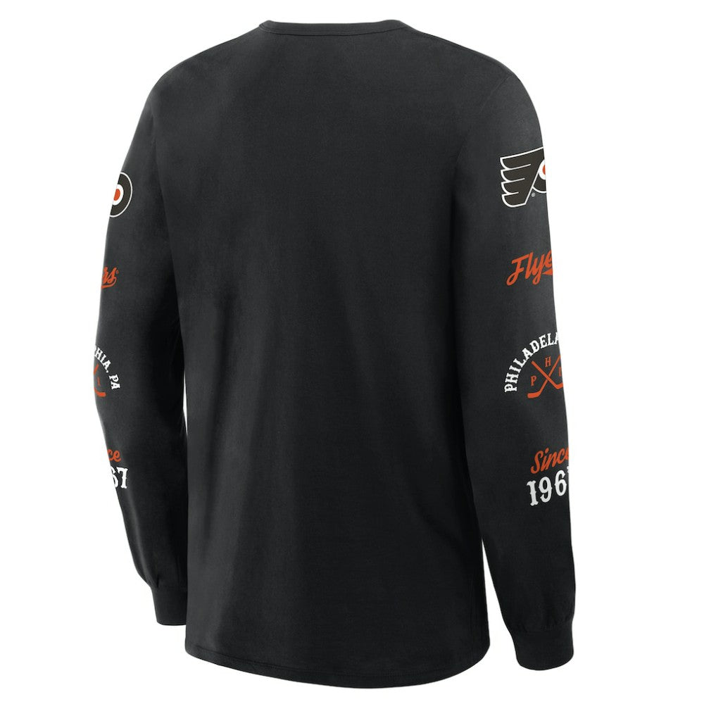 Philadelphia Flyers Fanatics Boxed In Legacy Long Sleeve T-Shirt - Black | Fanatics online