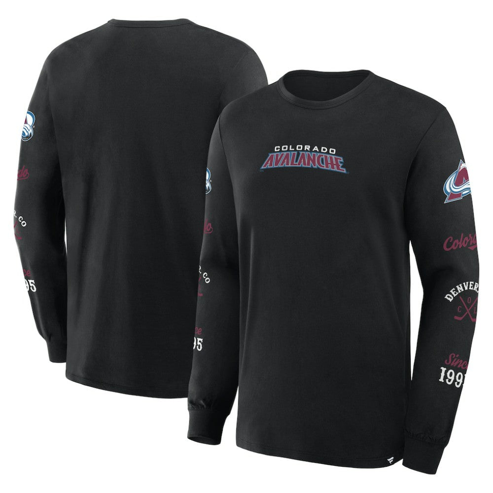 Colorado Avalanche Fanatics Boxed In Legacy Long Sleeve T-Shirt - Black | Fanatics on sale