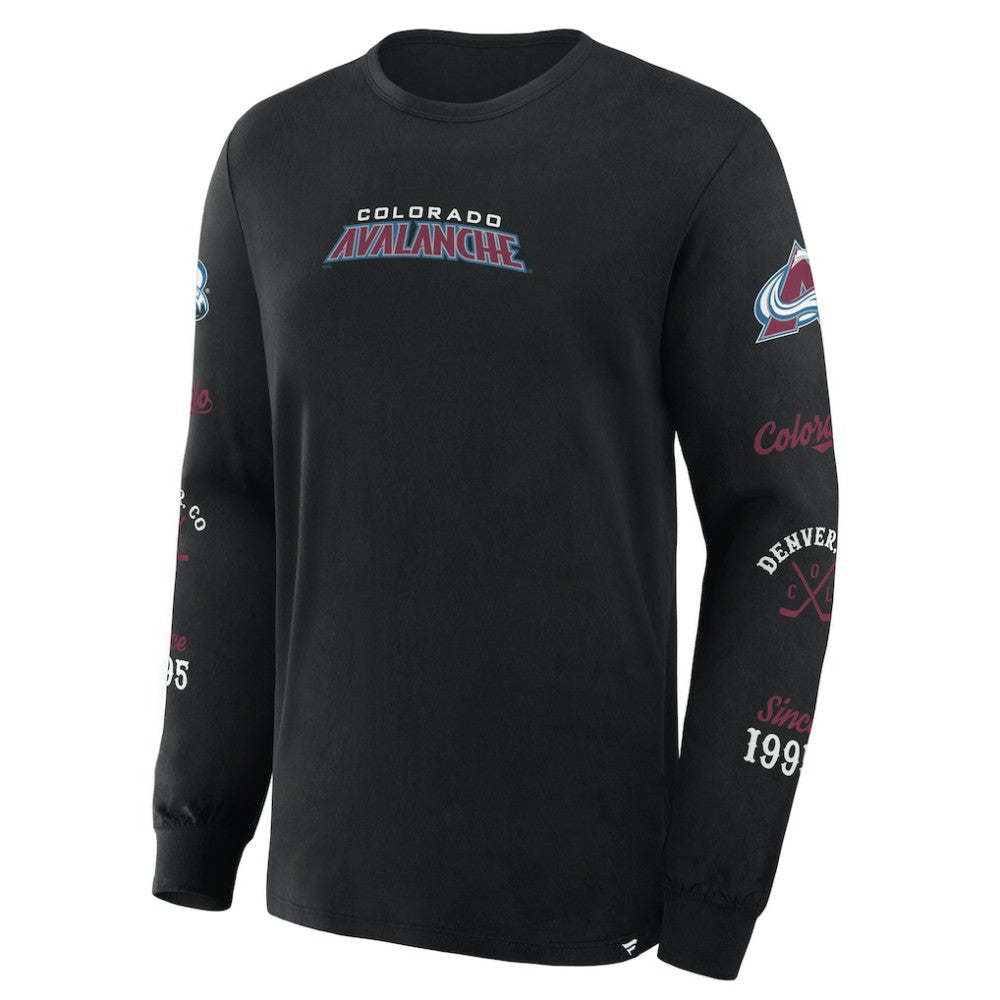 Colorado Avalanche Fanatics Boxed In Legacy Long Sleeve T-Shirt - Black | Fanatics on sale