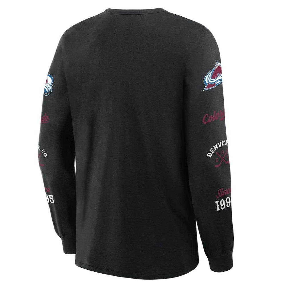 Colorado Avalanche Fanatics Boxed In Legacy Long Sleeve T-Shirt - Black | Fanatics on sale