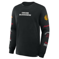 Chicago Blackhawks Fanatics Boxed In Legacy Long Sleeve T-Shirt - Black | Fanatics near me