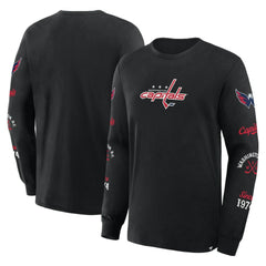 Washington Capitals Fanatics Boxed In Legacy Long Sleeve T-Shirt - Black | Fanatics Clearance