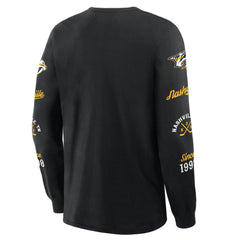 Nashville Predators Fanatics Boxed In Legacy Long Sleeve T-Shirt - Black | Fanatics Lifestyle