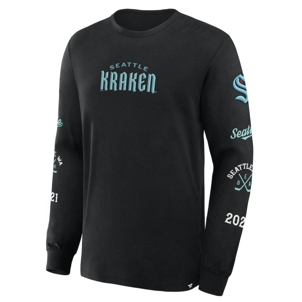 Seattle Kraken Fanatics Boxed In Legacy Long Sleeve T-Shirt - Black | Fanatics online