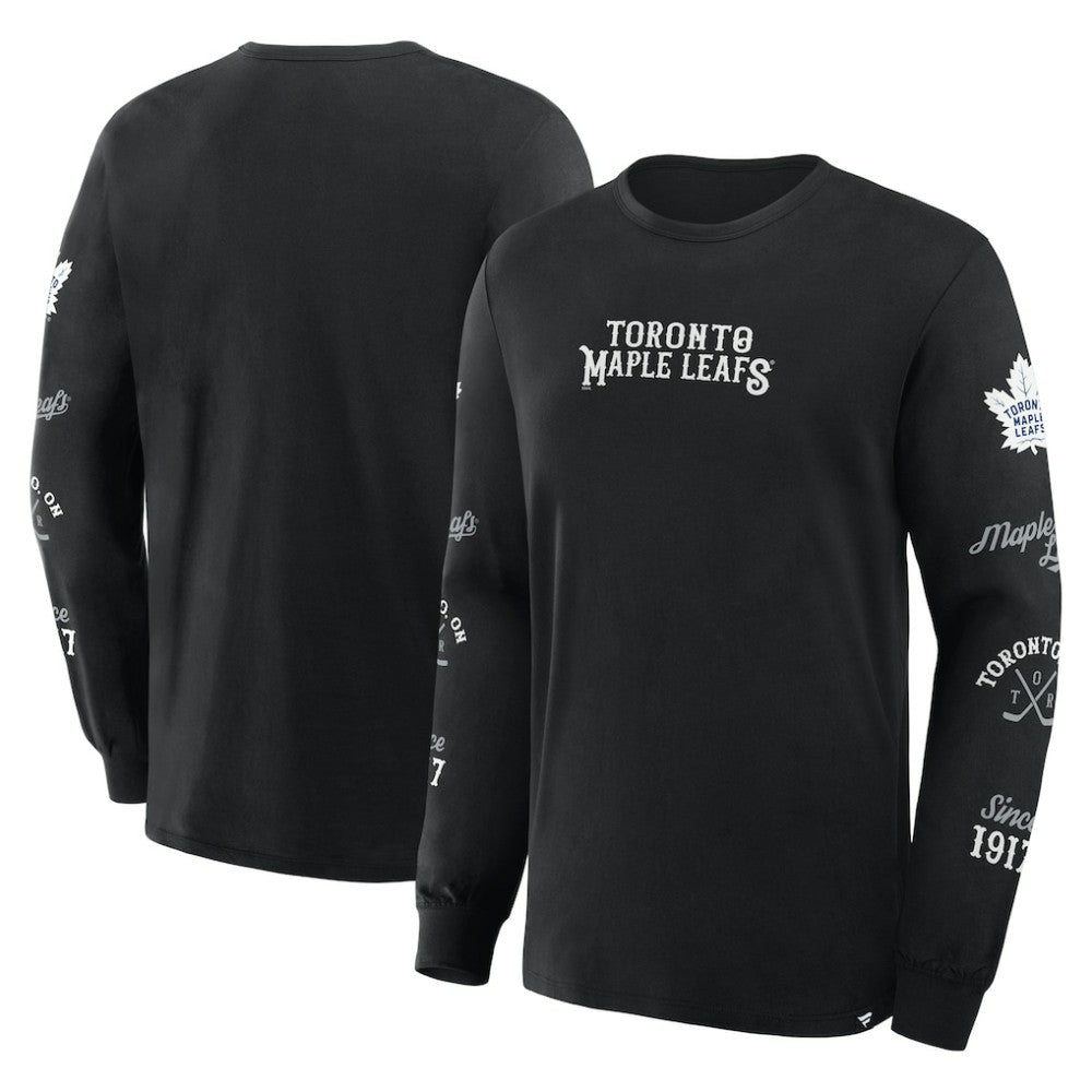 Toronto Maple Leafs Fanatics Boxed In Legacy Long Sleeve T-Shirt - Black | Fanatics online