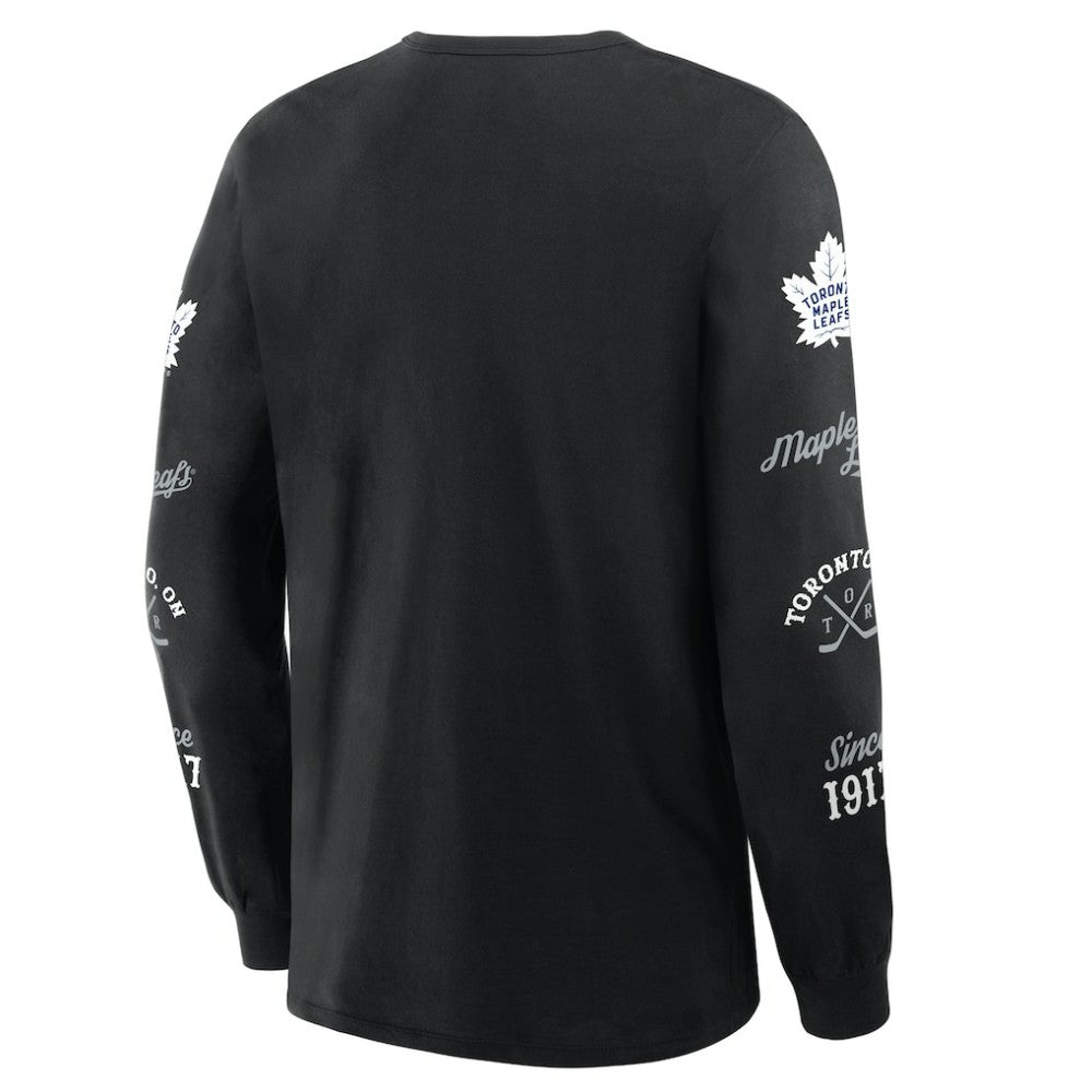 Toronto Maple Leafs Fanatics Boxed In Legacy Long Sleeve T-Shirt - Black | Fanatics online