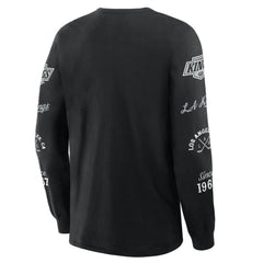 Los Angeles Kings Fanatics Boxed In Legacy Long Sleeve T-Shirt - Black | Fanatics Clearance