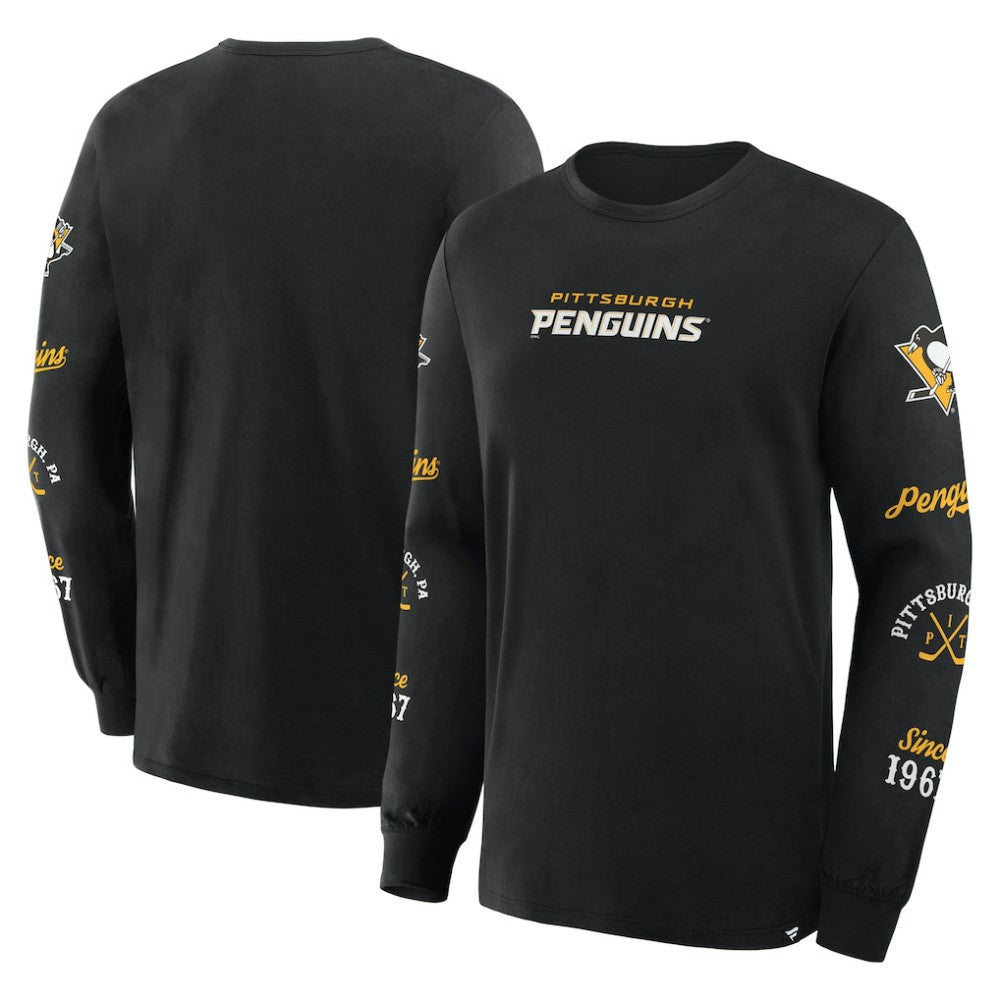Pittsburgh Penguins Fanatics Boxed In Legacy Long Sleeve T-Shirt - Black | Fanatics sale
