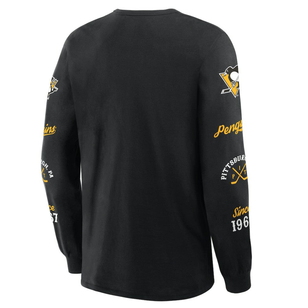 Pittsburgh Penguins Fanatics Boxed In Legacy Long Sleeve T-Shirt - Black | Fanatics sale