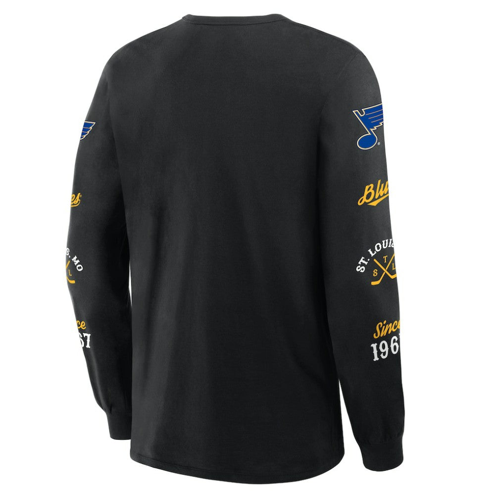 St. Louis Blues Fanatics Boxed In Legacy Long Sleeve T-Shirt - Black | Fanatics near me