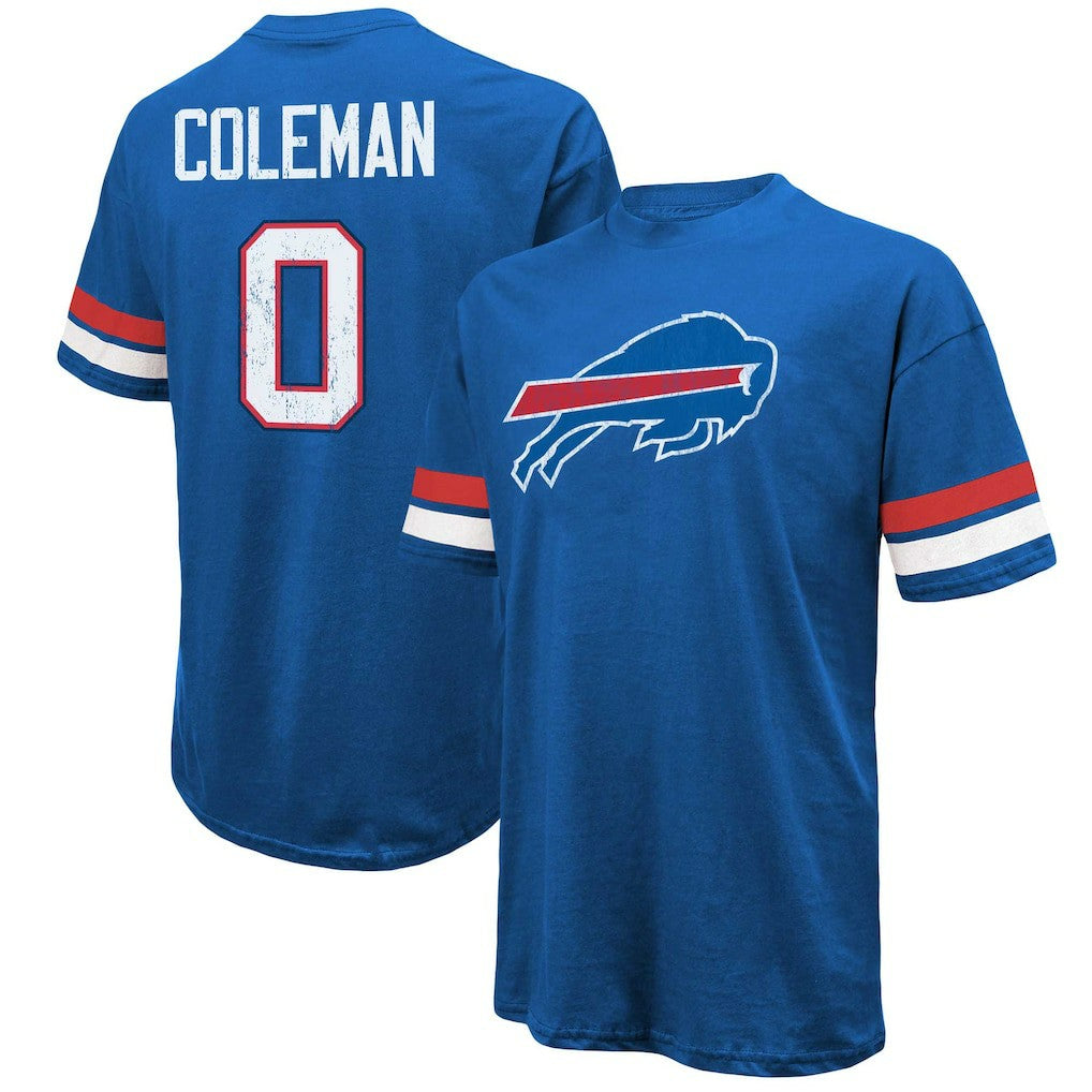 Keon Coleman Buffalo Bills Majestic Threads Name & Number Oversized Fit T-Shirt - Royal - NFL