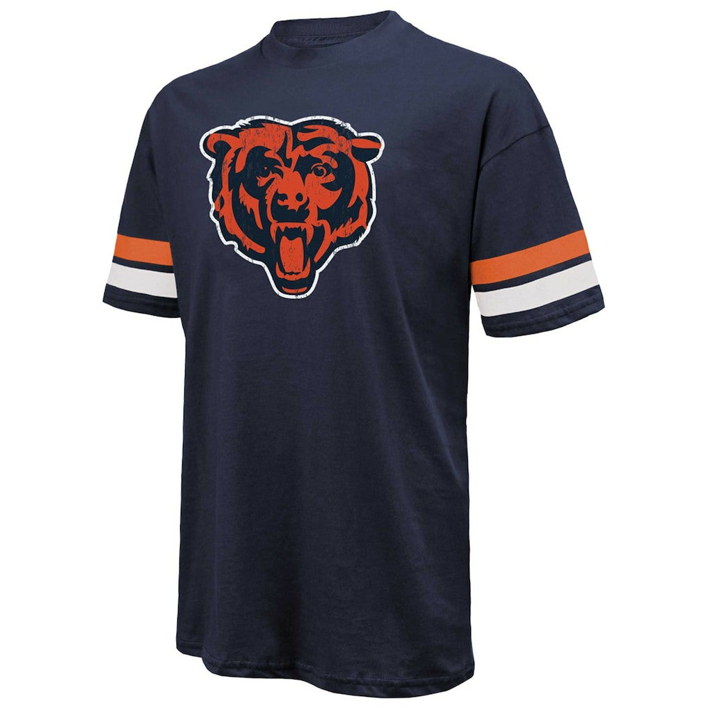 Caleb Williams Chicago Bears Majestic Threads Name & Number Oversize Fit T-Shirt - Navy - NFL
