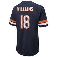 Caleb Williams Chicago Bears Majestic Threads Name & Number Oversize Fit T-Shirt - Navy - NFL