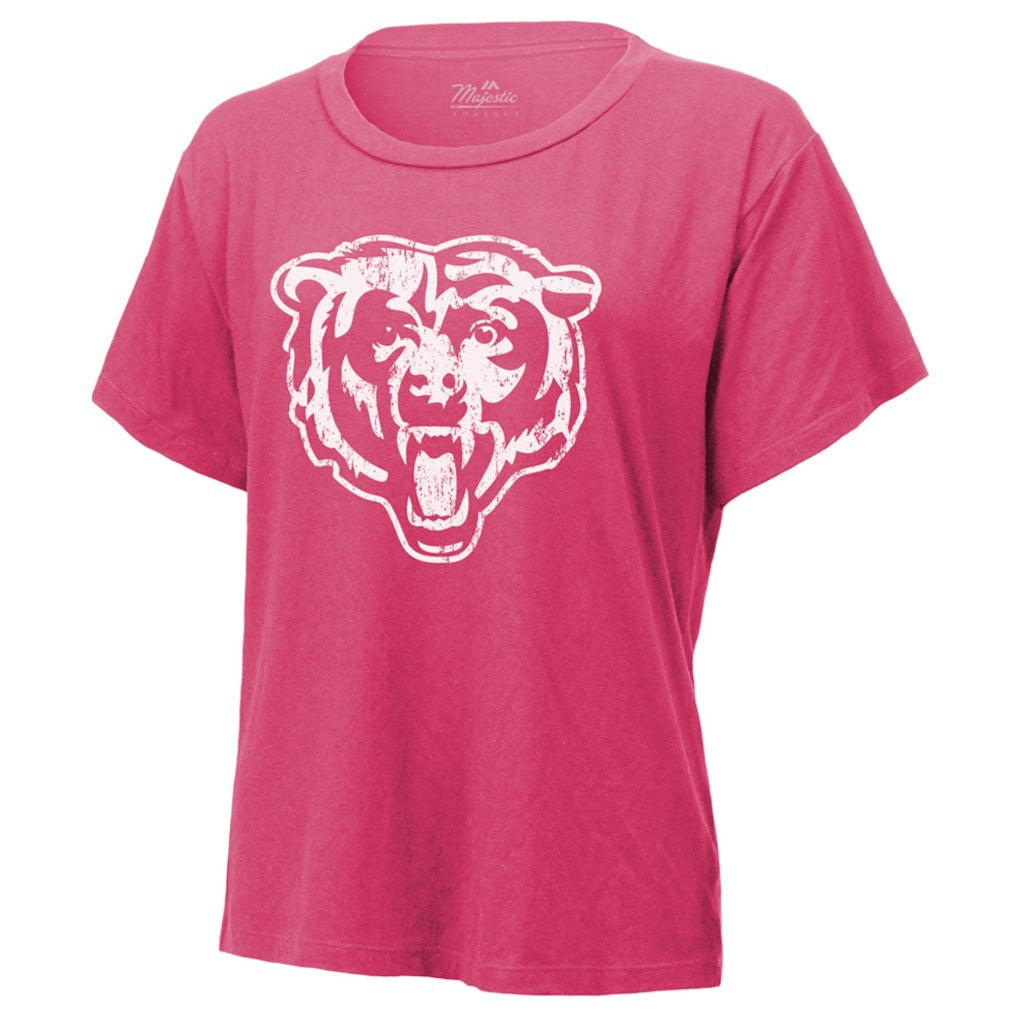 Caleb Williams Chicago Bears Majestic Threads Women's Name & Number T-Shirt - Pink - NFL