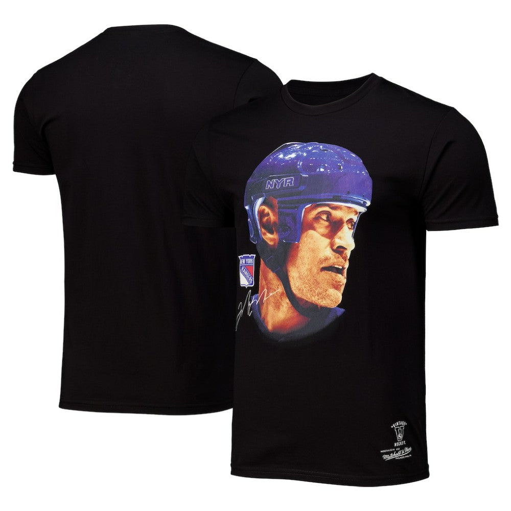 Mark Messier New York Rangers Mitchell & Ness Big Face T-Shirt - Black | NHL online