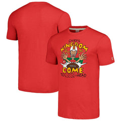 Kansas City Chiefs NFL x Homage x Beavis and Butt-Head Unisex Tri-Blend T-Shirt – Red - NFL