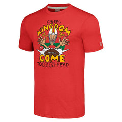Kansas City Chiefs NFL x Homage x Beavis and Butt-Head Unisex Tri-Blend T-Shirt – Red - NFL
