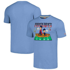 New England Patriots NFL x Homage x Beavis and Butt-Head Unisex Tri-Blend T-Shirt – Light Blue - NFL