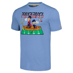 New England Patriots NFL x Homage x Beavis and Butt-Head Unisex Tri-Blend T-Shirt – Light Blue - NFL