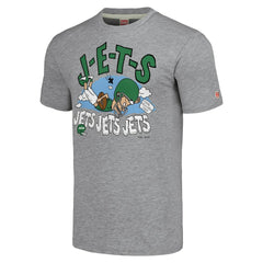 New York Jets NFL x Homage x Beavis and Butt-Head Unisex Tri-Blend T-Shirt – Gray - NFL