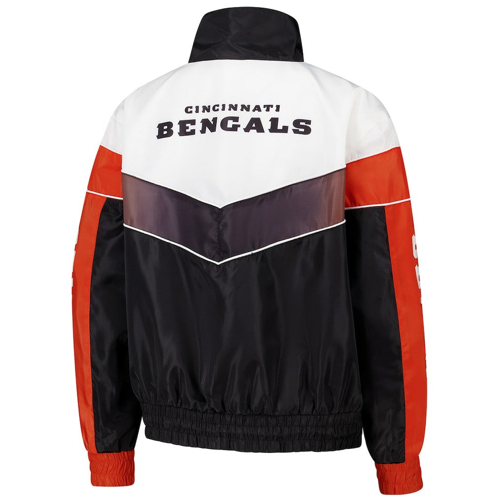 Cincinnati Bengals The Wild Collective Women's 1/4 Zip Track Jacket - Black - NFL