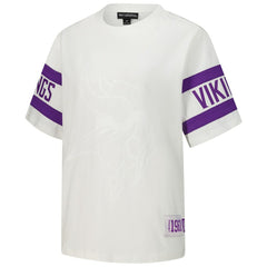 Minnesota Vikings The Wild Collective Women's Drop Shoulder T-Shirt - White - NFL