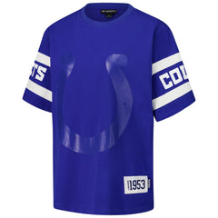 Indianapolis Colts The Wild Collective Women's Drop Shoulder T-Shirt - Royal - NFL