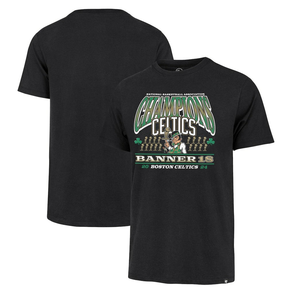 47 brand Boston Celtics '47 18-Time NBA Finals Champions Banner Franklin T-Shirt Black