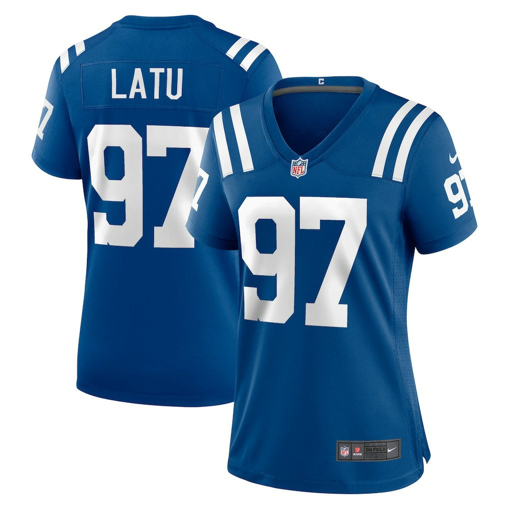 Laiatu Latu Indianapolis Colts Women's Game Jersey - Royal - Nike