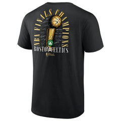 Fanatics Boston Celtics 2024 NBA Finals Champions Big & Tall Fade Away Jumper Roster Signature T-Shirt Black
