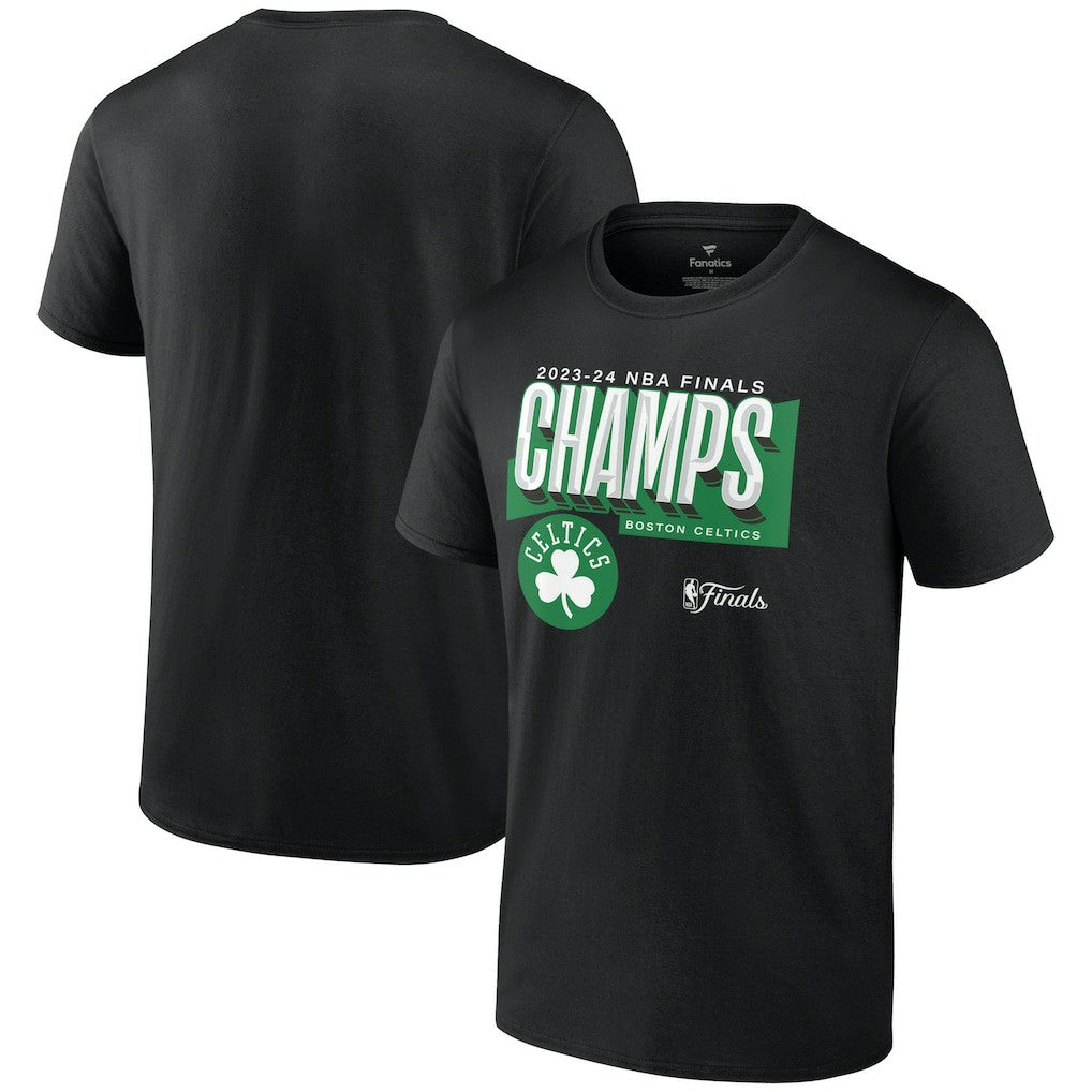 Fanatics Boston Celtics 2024 NBA Finals Champions Big & Tall Pick & Roll Defense T-Shirt Black