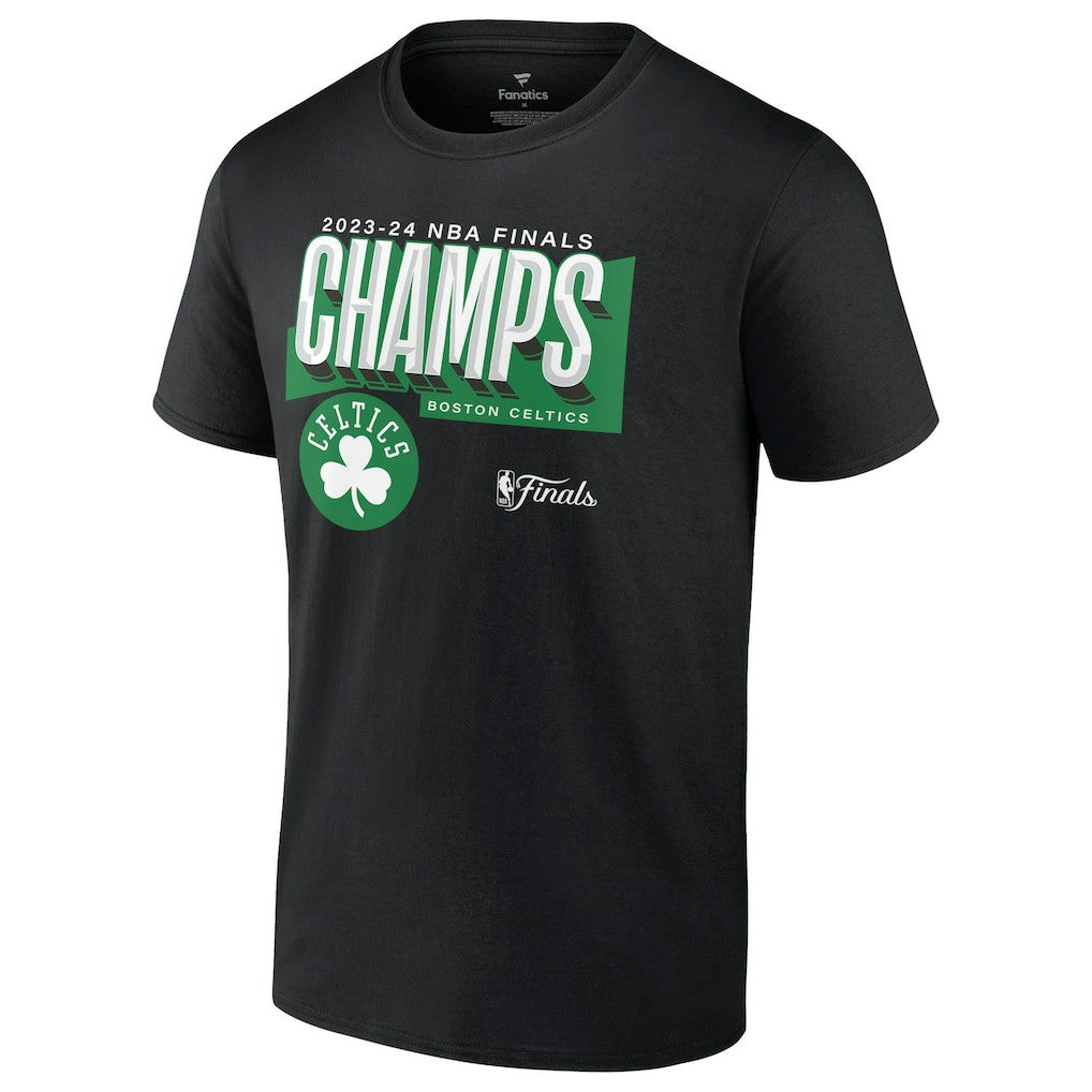 Fanatics Boston Celtics 2024 NBA Finals Champions Big & Tall Pick & Roll Defense T-Shirt Black