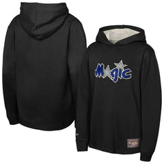 Mitchell & Ness Orlando Magic Youth Hardwood Classics Lightweight Thermal Long Sleeve Hoodie T-Shirt Black