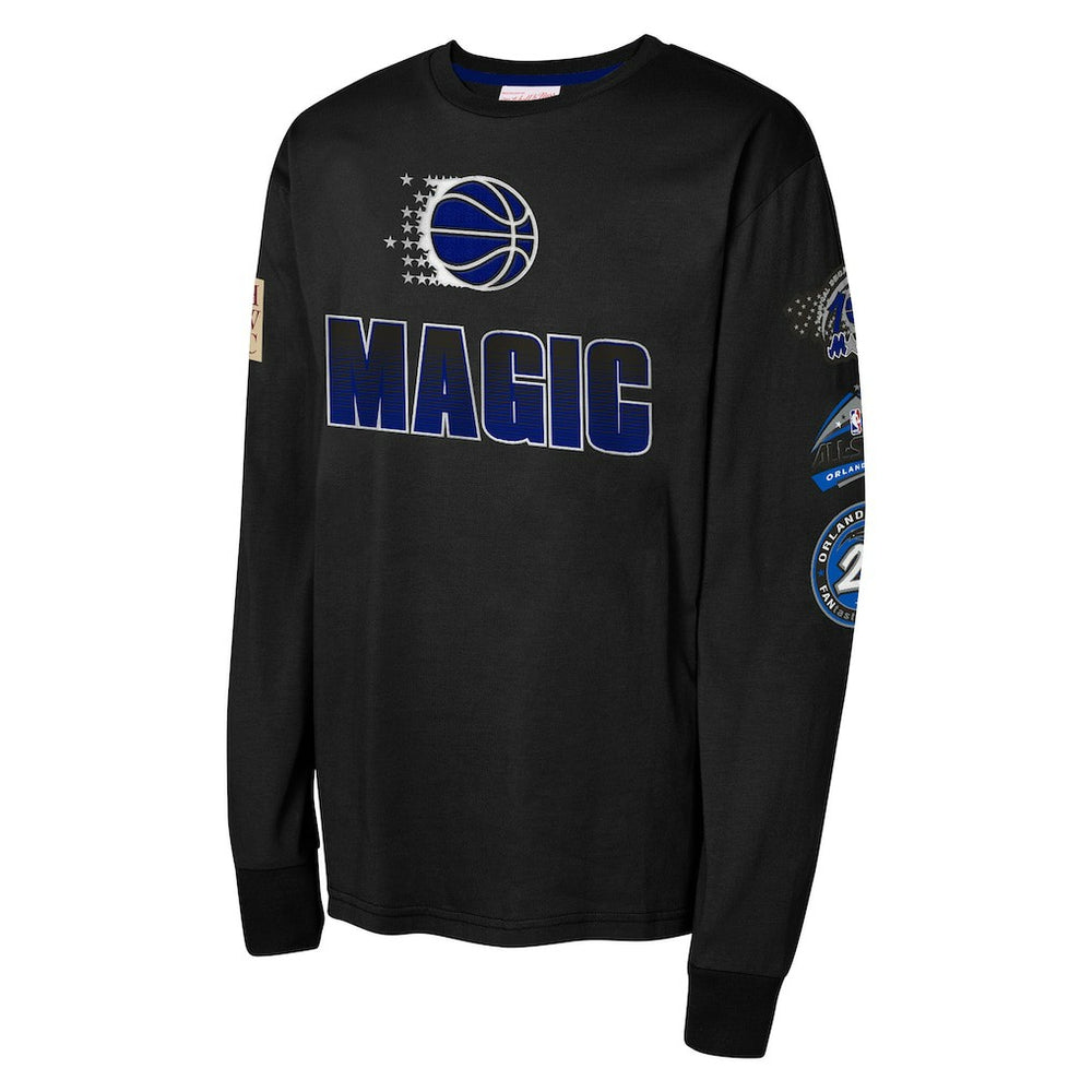Mitchell & Ness Orlando Magic Youth Hardwood Classics All Over Long Sleeve T-Shirt Black
