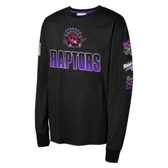 Mitchell & Ness Toronto Raptors Youth Hardwood Classics All Over Long Sleeve T-Shirt Black