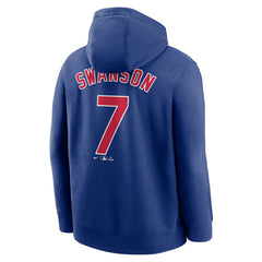 Dansby Swanson Chicago Cubs Nike Player Name & Number Club Pullover Hoodie Online