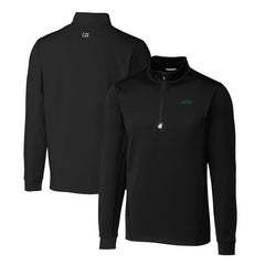 New York Jets Cutter & Buck Primary Logo Traverse Stretch Quarter-Zip Top - Black - NFL